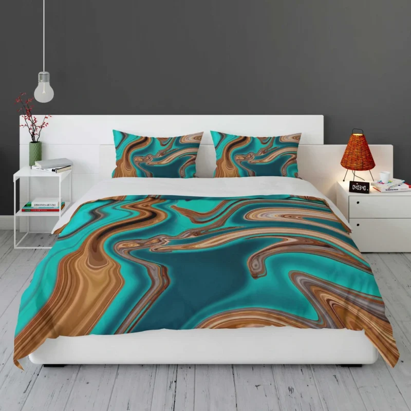 3d Liquid Abstract Design Bedding Set 1