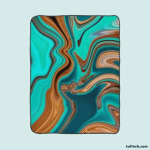 3d Liquid Abstract Design Fleece Blanket 1