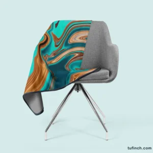 3d Liquid Abstract Design Fleece Blanket 2