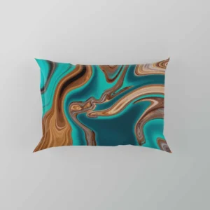 3d Liquid Abstract Design Pillow Case