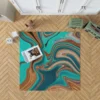 3d Liquid Abstract Design Rug