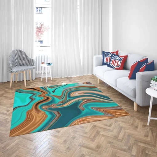 3d Liquid Abstract Design Rug 2