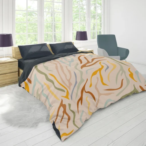 Abstract Animal Skin Pattern Duvet Cover 1