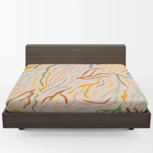 Abstract Animal Skin Pattern Fitted Sheet 1