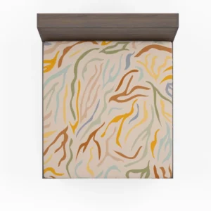 Abstract Animal Skin Pattern Fitted Sheet