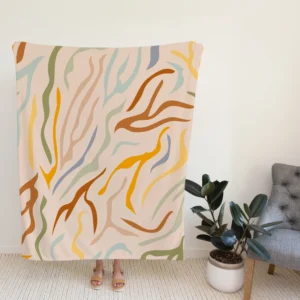 Abstract Animal Skin Pattern Fleece Blanket