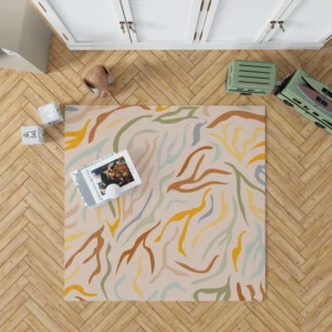 Abstract Animal Skin Pattern Rug