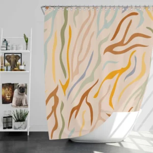 Abstract Animal Skin Pattern Shower Curtain