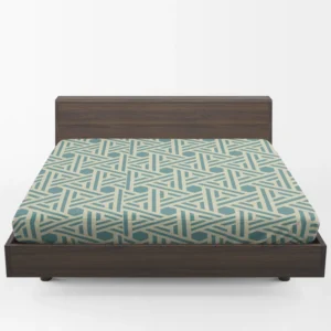 Abstract Background with Retro Pattern Design Fitted Sheet 1