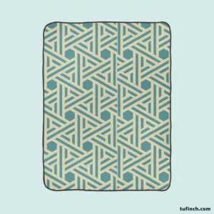 Abstract Background with Retro Pattern Design Fleece Blanket 1