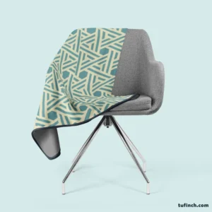 Abstract Background with Retro Pattern Design Fleece Blanket 2