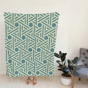 Abstract Background with Retro Pattern Design Fleece Blanket