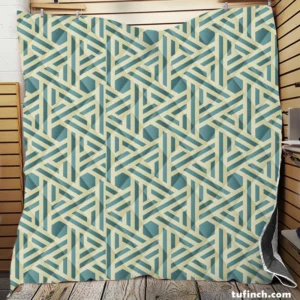 Abstract Background with Retro Pattern Design Quilt Blanket