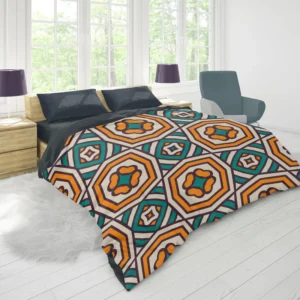 Abstract Batik Pattern Duvet Cover 1