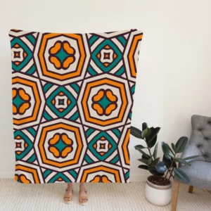 Abstract Batik Pattern Fleece Blanket