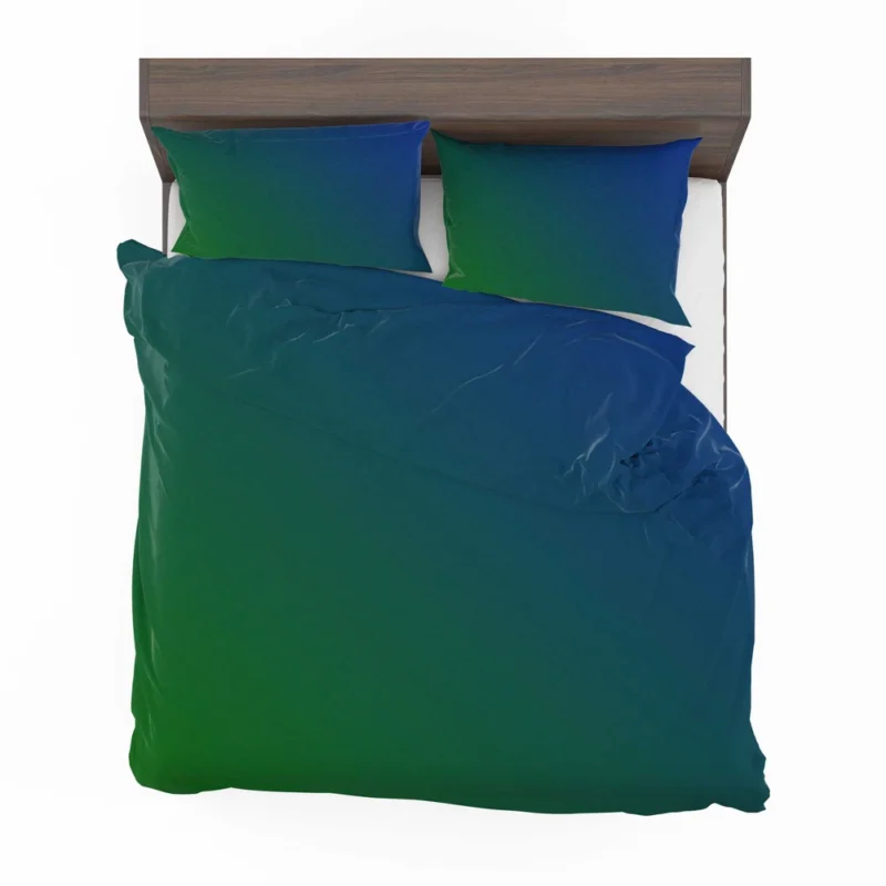 Abstract Blue Green Gradient Bedding Set 2