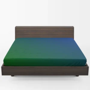 Abstract Blue Green Gradient Fitted Sheet 1