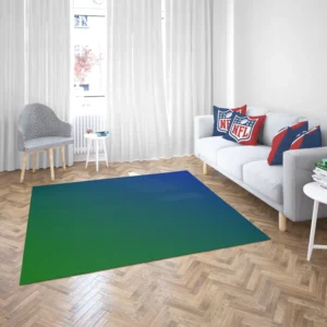 Abstract Blue Green Gradient Rug 2