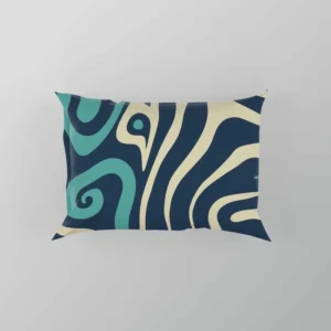 Abstract Blue Swirl Pillow Case