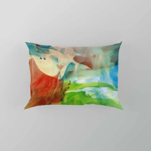 Abstract Colorful Watercolor Pillow Case