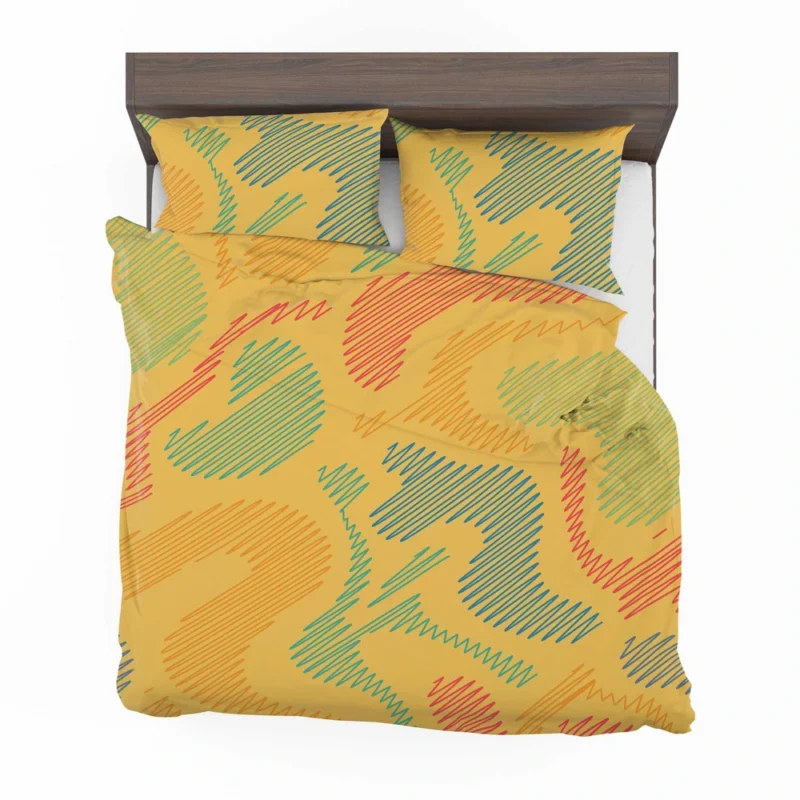 Abstract Doodle Seamless Design Bedding Set 2