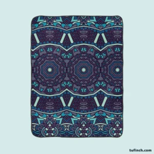 Abstract Ethnic Design Fleece Blanket 1