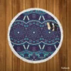 Abstract Ethnic Design Round Beach Towel