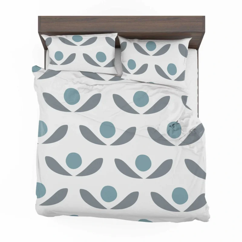 Abstract Flowers Minimal Pattern Bedding Set 2