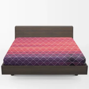 Abstract Geometric Colorful Triangle Pattern Fitted Sheet 1