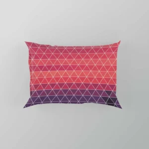 Abstract Geometric Colorful Triangle Pattern Pillow Case