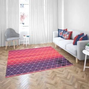 Abstract Geometric Colorful Triangle Pattern Rug 2