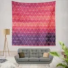 Abstract Geometric Colorful Triangle Pattern Wall Tapestry