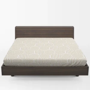 Abstract Geometric Pattern Background Fitted Sheet 1