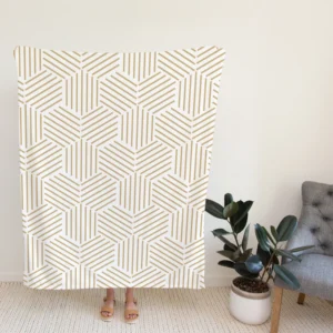 Abstract Geometric Pattern Background Fleece Blanket