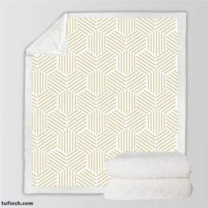 Abstract Geometric Pattern Background Sherpa Fleece Blanket