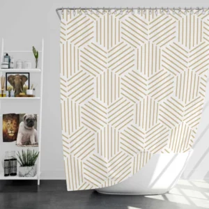 Abstract Geometric Pattern Background Shower Curtain