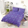 Abstract Geometric Pattern Violet Blue Bedding Set