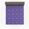 Abstract Geometric Pattern Violet Blue Fitted Sheet