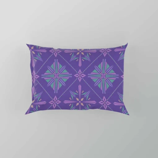 Abstract Geometric Pattern Violet Blue Pillow Case