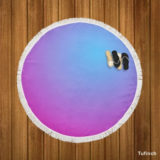 Abstract Gradient Background Round Beach Towel