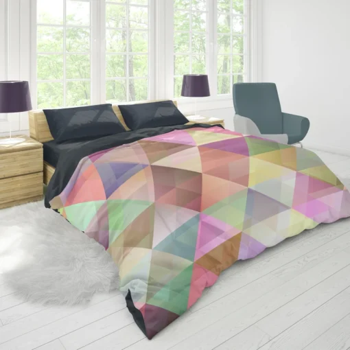 Abstract Gradient Triangle Duvet Cover 1