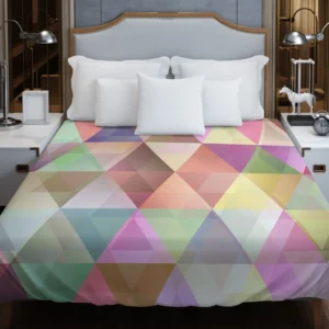 Abstract Gradient Triangle Duvet Cover