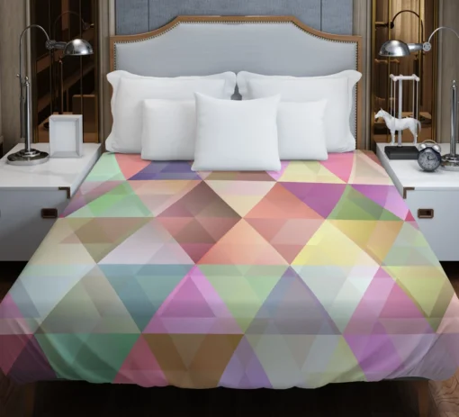 Abstract Gradient Triangle Duvet Cover