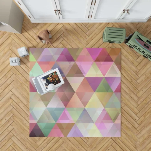 Abstract Gradient Triangle Rug