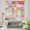 Abstract Gradient Triangle Wall Tapestry