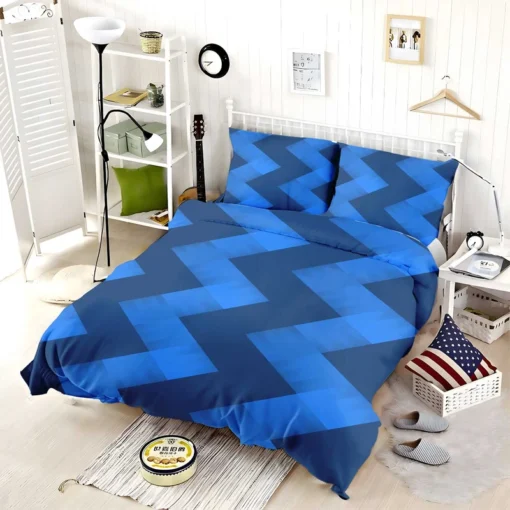 Abstract Modern Halftone Wave Bedding Set