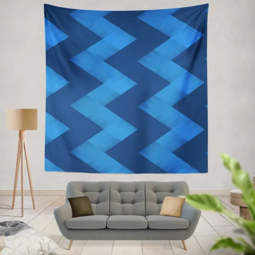 Abstract Modern Halftone Wave Wall Tapestry