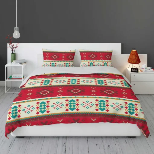 Abstract National Square Design Bedding Set 1