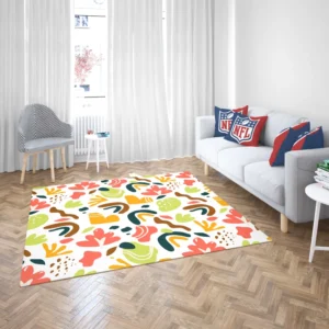 Abstract Shapes Seamless Pattern Rug 2