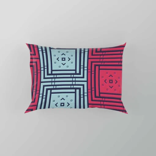 Abstract Square Two Colored Pillow Case